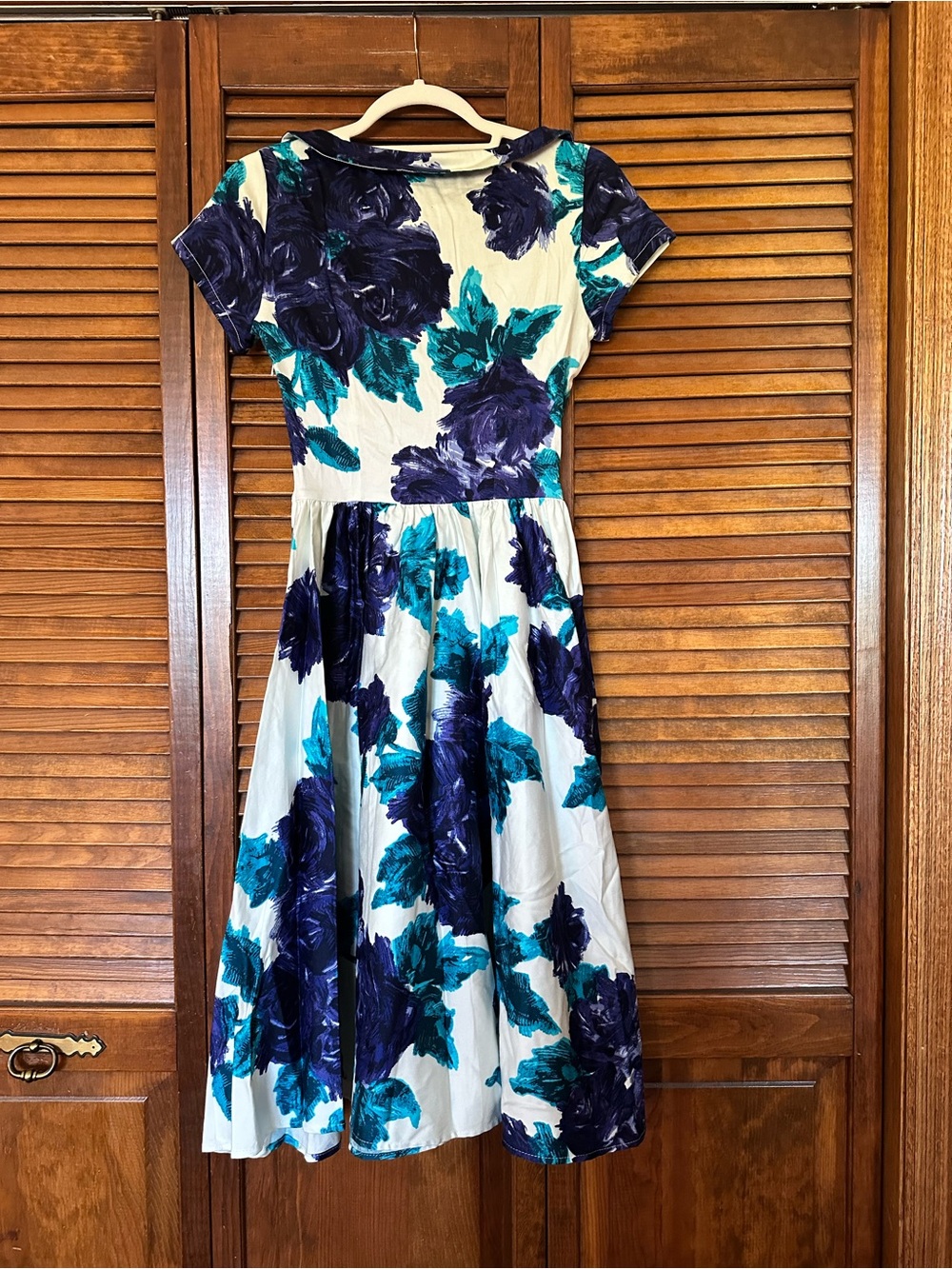 Pinup Couture Dee Dee Vintage Rose retro fit and flare dress size XS - Picture 7 of 10